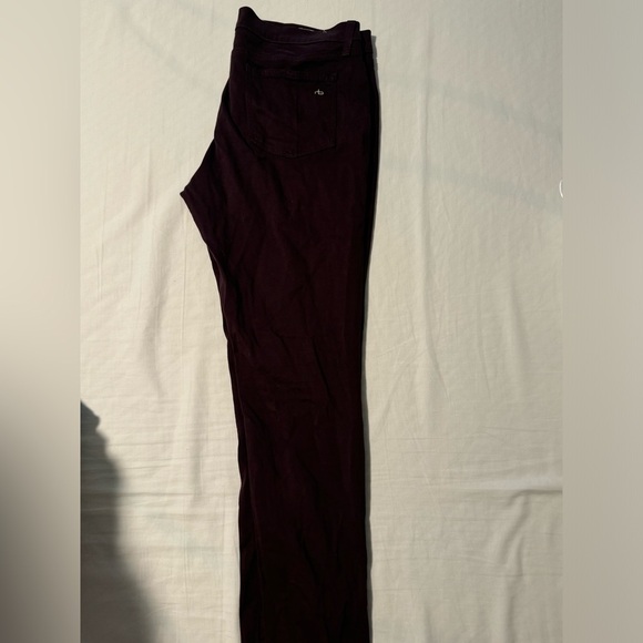 Rag & Bone Nordstrom Women's Wine zipper legging Skinny Jeans‎ 32 - Picture 6 of 6